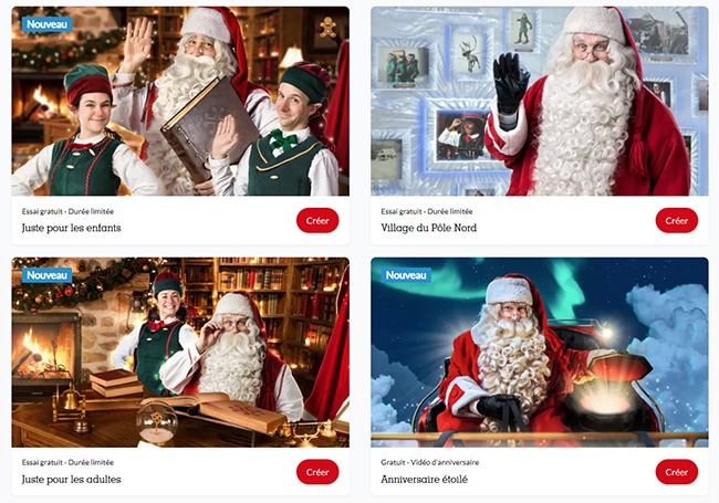 Message personnalisé du Père Noël