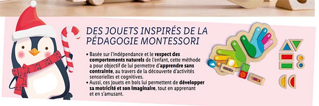 Jouet en bois Playtive inspiré de la pédagogie Montessori à petit prix chez Lidl