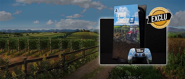 Gagnez une PlayStation 5 Custom Farming Simulator 2022 avec le jeu Micromania