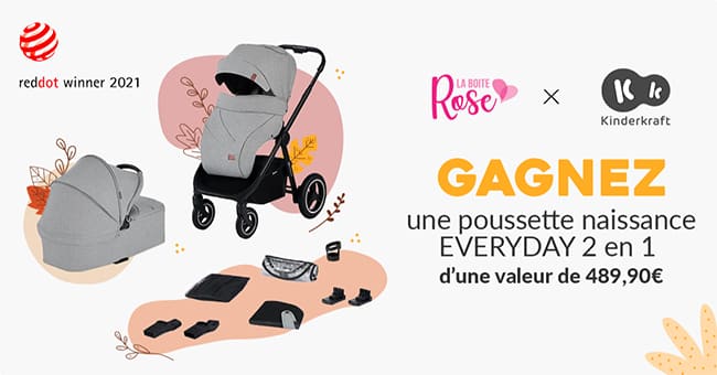 Tentez de gagner une poussette de naissance Everyday de Kinderkraft