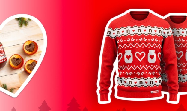 Jeu Nutella à code pour gagner des pulls de Noël sur Nutella.com