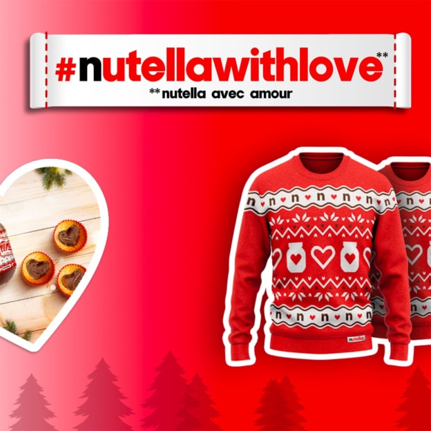 Jeu Nutella à code pour gagner des pulls de Noël sur Nutella.com