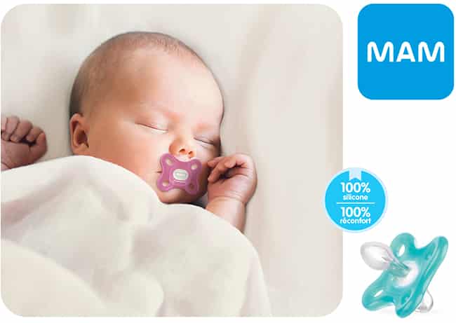 MAM Trends Design Collection Sucette pour bébés de 6 mois et plus (3  sucettes), tétine MAM avec tétine en silicone souple, essentiels pour bébé  fille, les motifs peuvent varier : : Bébé