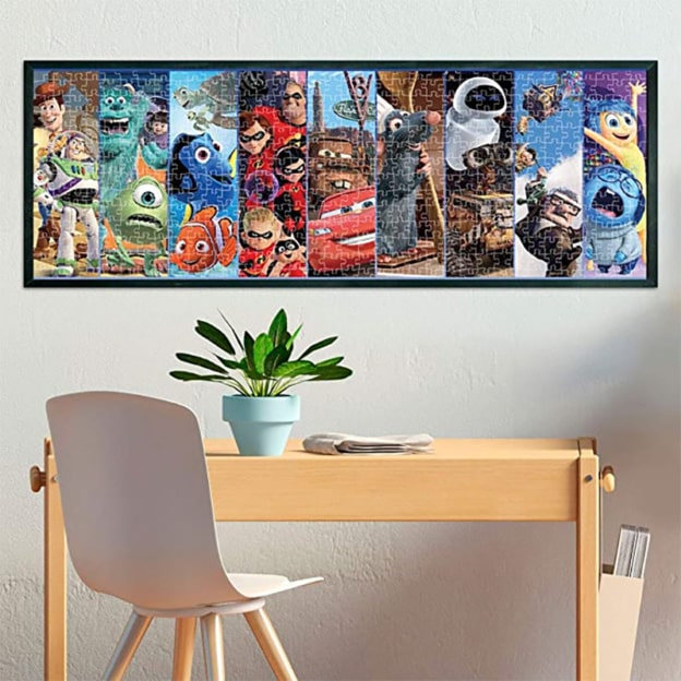 Amazon : Puzzle panoramique héros Disney Pixar pas cher
