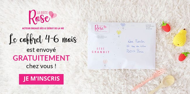 Recevez gratuitement un coffret bébé La Boîte Rose