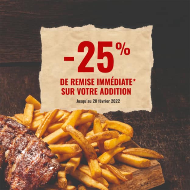 Bon plan Buffalo Grill : remise sur l’addition