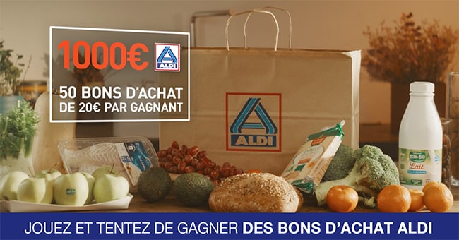 Les cadeaux Aldi à gagner au jeu Qu'est-ce qu'on mijote de M6 / 6play