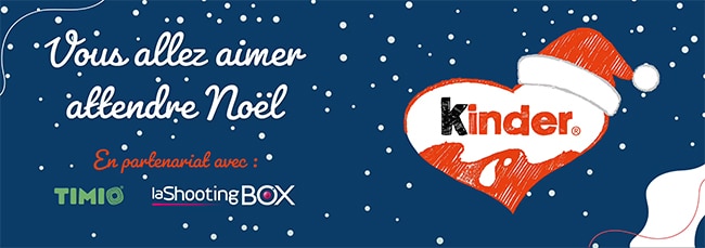 cadeaux du jeu concours Calendrier de l'Avent Kinder