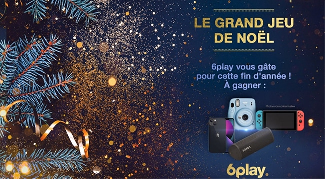 Gagnez un cadeau de Noël avec 6play