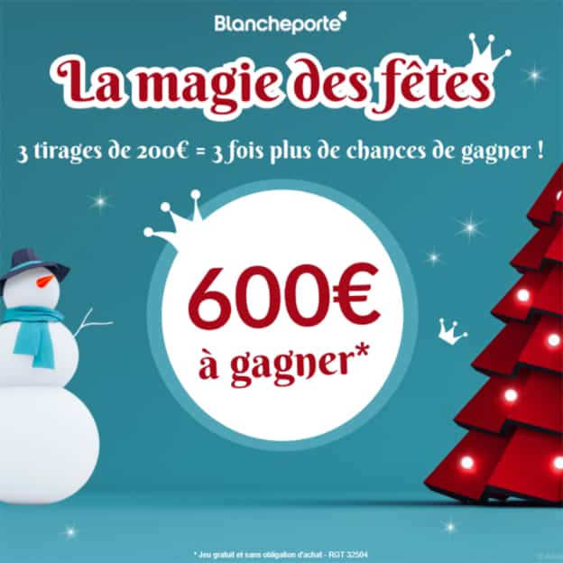 Jeu La magie des fêtes Blancheporte : Chèques de à gagner