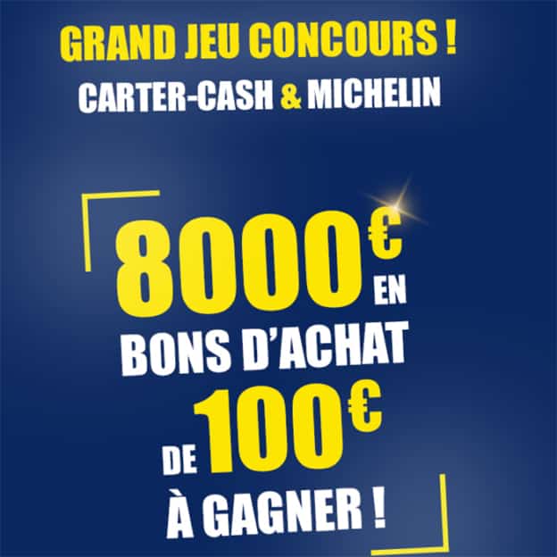 Jeu Carte Cash & Michelin : Bons d’achat à gagner