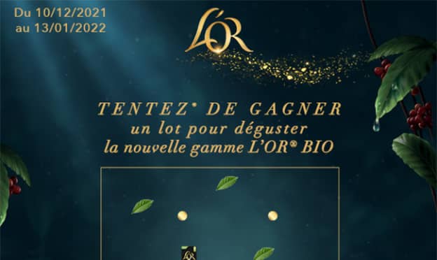 Jeu Ma vie en couleurs : Coffrets de café L’Or à gagner