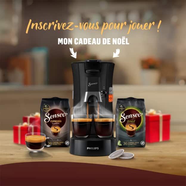 Jeu de Noël Senseo : machines Select + paquets de cafés à gagner