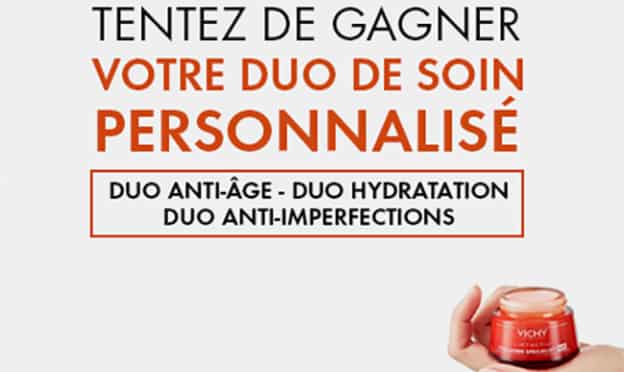 Jeu Vichy : Duos de soins personnalisés à gagner