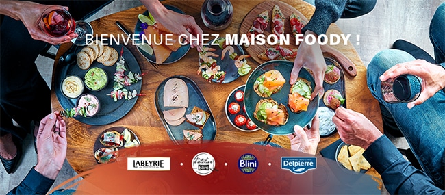 Télécharger gratuitement les bons de réduction Labeyrie, Delpierre et Blini sur Maison Foody