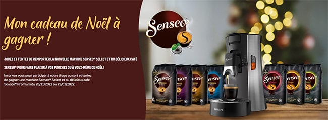 Gagnez une machine à café Senseo Select + 7 paquets café Origines et Espresso