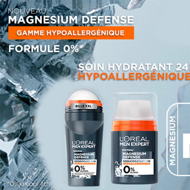 Test Men Expert : Duos de soins Magnésium Defense gratuits