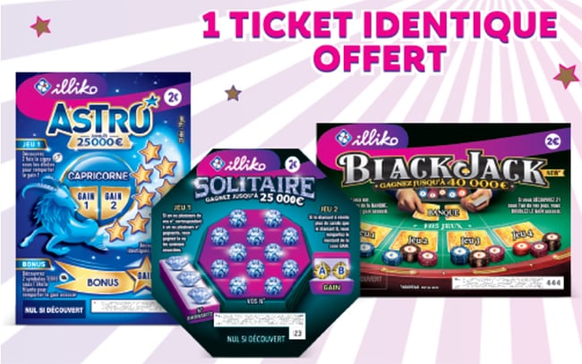 QR Code FDJ = tickets Solitaire, Astro ou Black Jack