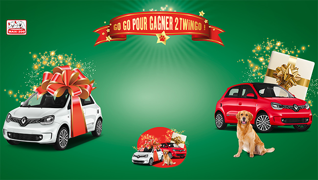 Tentez une Twingo Zen remplie de croquettes avec Maxi Zoo