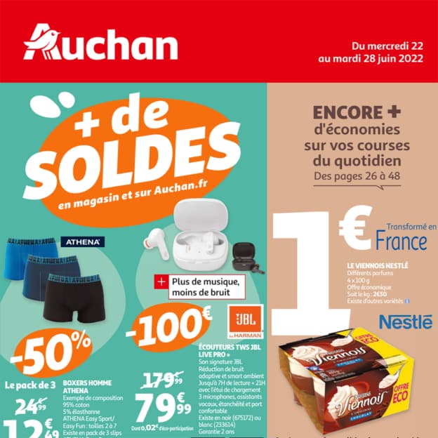 Catalogue Soldes Auchan été 2022