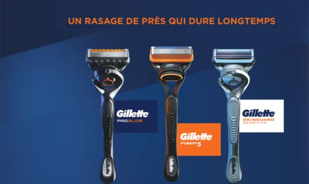 Gillette Satisfait ou remboursé : rasoir gratuit