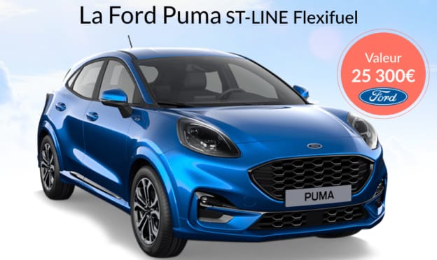Ford Puma Flexifuel à gagneravec Blancheporte