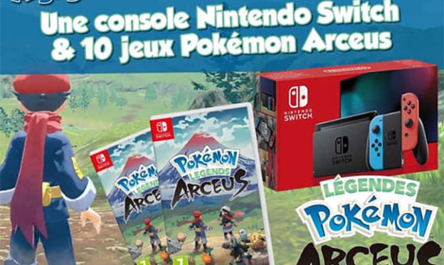 Jeu Maxi Toys : Nintendo Switch et jeux Pokémon Arceus à gagner