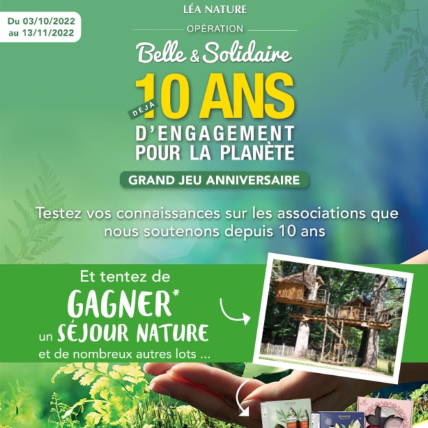 Jeu Léa Nature : Séjour et coffrets de cosmétiques à gagner