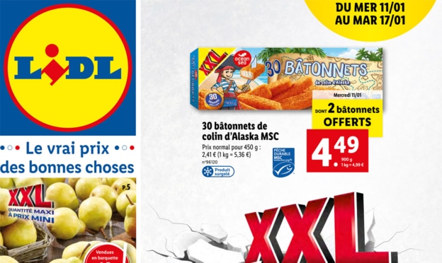 Catalogue Lidl « XXL » du mercredi 11 au mardi 17 janvier 2023