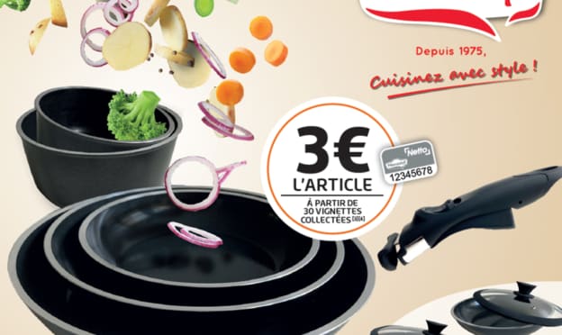 Netto : Vignettes Menastyl = poêles et casseroles à 3€