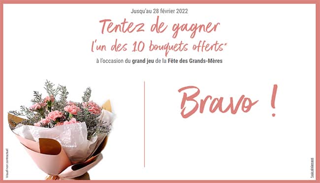 Faites livrer gratuitement des fleurs offert à votre mamie avec Maty