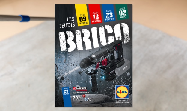 Catalogue bricolage Lidl : Jeudis Brico = Outillage à petit prix