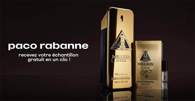 Recevez gratuitement un échantillon d’Elixir 1 Million Paco Rabanne