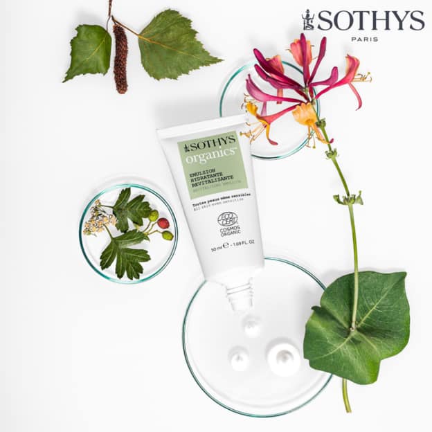 Échantillons gratuits de l’émulsion hydratante Sothys organics