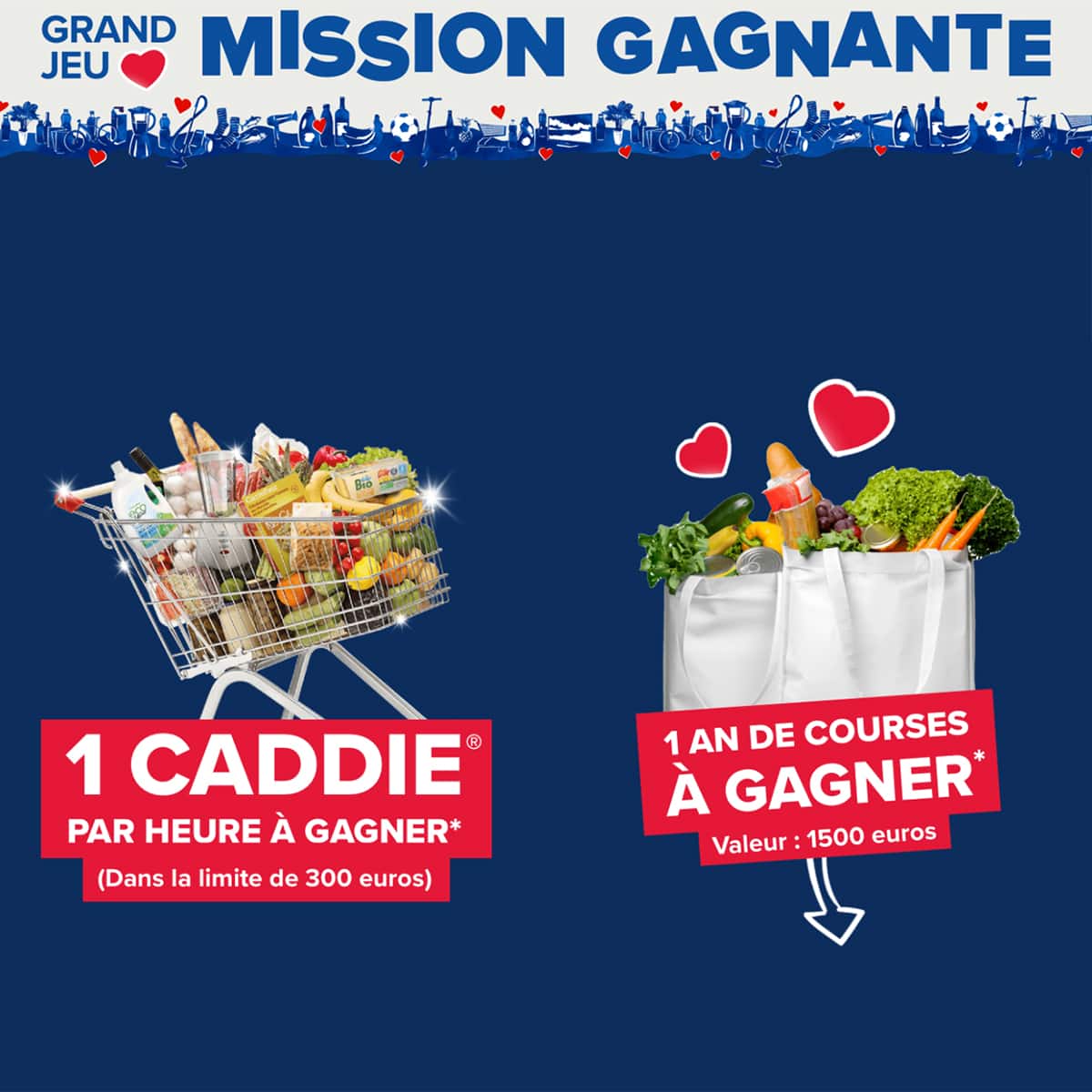 Jeu Carrefour Mission Gagnante 1 An De Courses A Gagner Jour