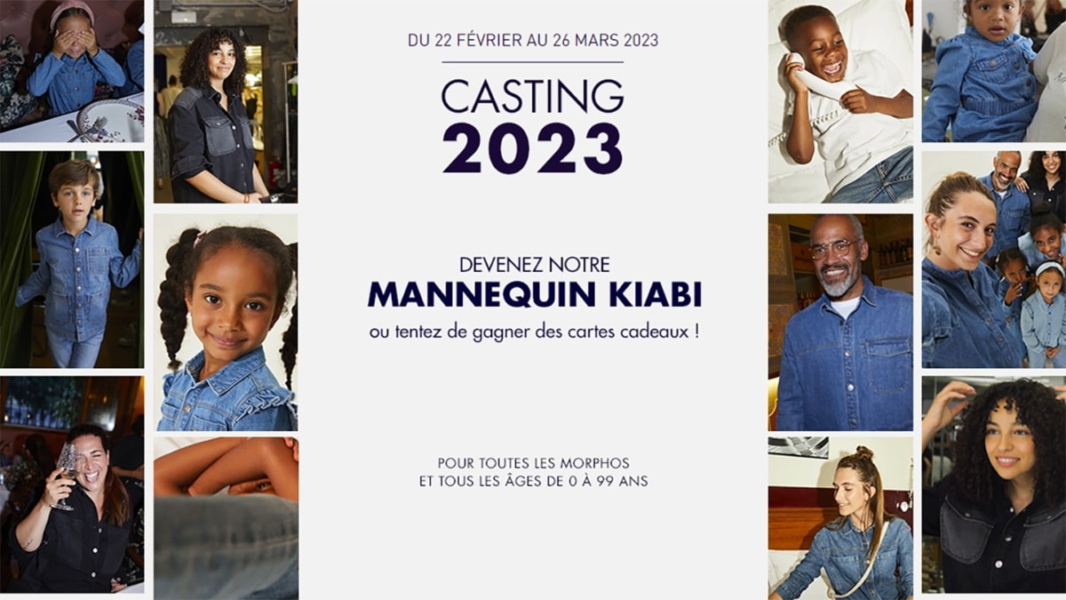 Casting Kiabi 2023 : Shooting photo et cartes cadeaux à gagner