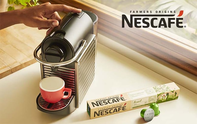 Testez les dosettes de café Farmers Origins Nescafé avec Sampleo