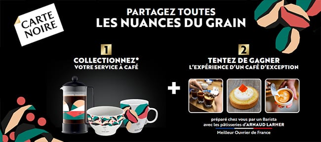 Gagnez un atelier de caféologie et collectionnez un service à café