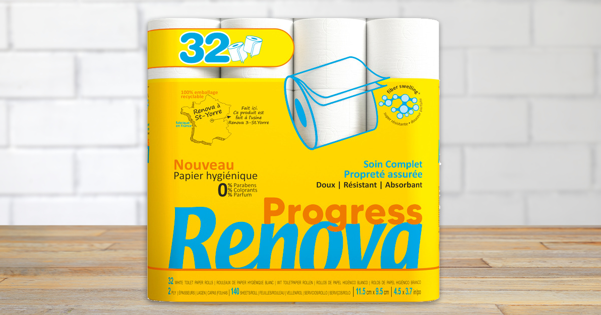 Papier Toilette Double Renova Progress x32