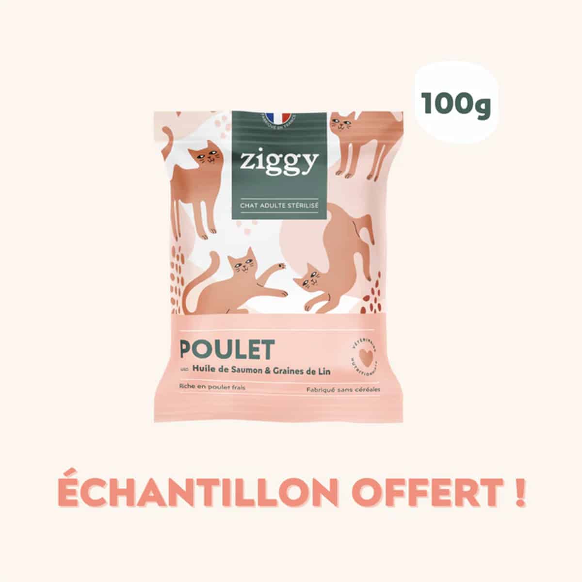 Ziggy Échantillons gratuits de croquettes Poulet pour chat