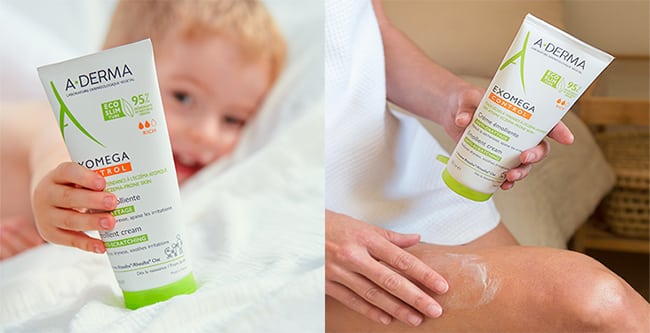 Testez la crème anti-grattage Exomega Control A-Derma avec Sampleo