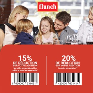 Bons plans Flunch : Réduction sur votre addition