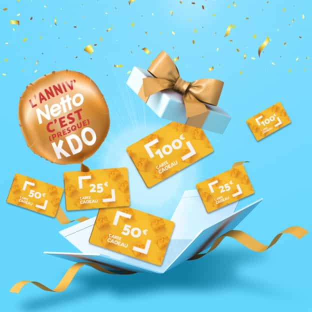 Jeu Anniv Netto KDO : Cadeaux à gagner