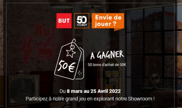 Jeu BUT : Bons d’achat à gagner