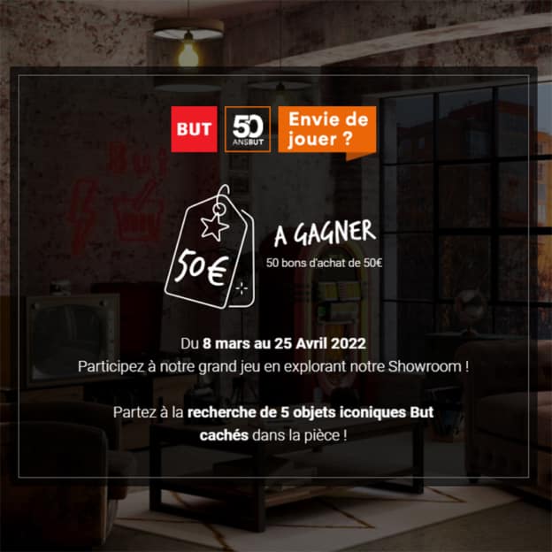 Jeu BUT : Bons d’achat à gagner