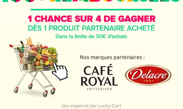 Jeu Carrefour Contact "Courses 100% remboursées" à code