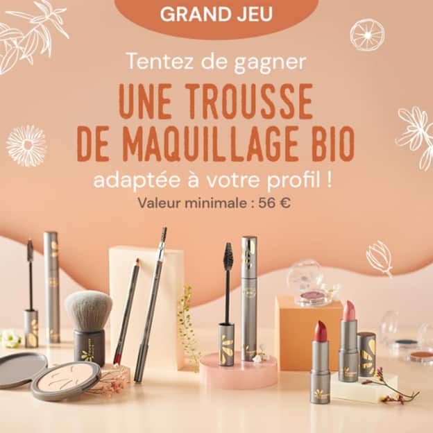 Jeu Fleurance Nature : Trousses de maquillage bio à gagner