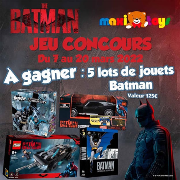 Jeu Maxi Toys : Jouets Batman à gagner