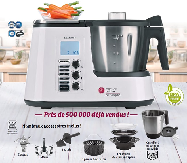 Robot Monsieur Cuisine édition plus SilverCrest by Lidl en promo