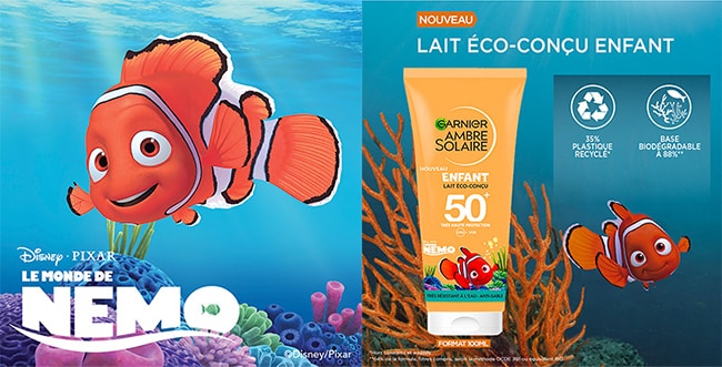 Testez le lait haute protection Ambre Solaire Nemo de Garnier avec Sampleo